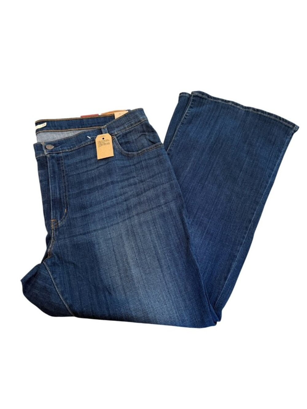Levis 726 Flare Womens Jeans Plus Size 22W Dark Wash High Rise Hypersoft *T14